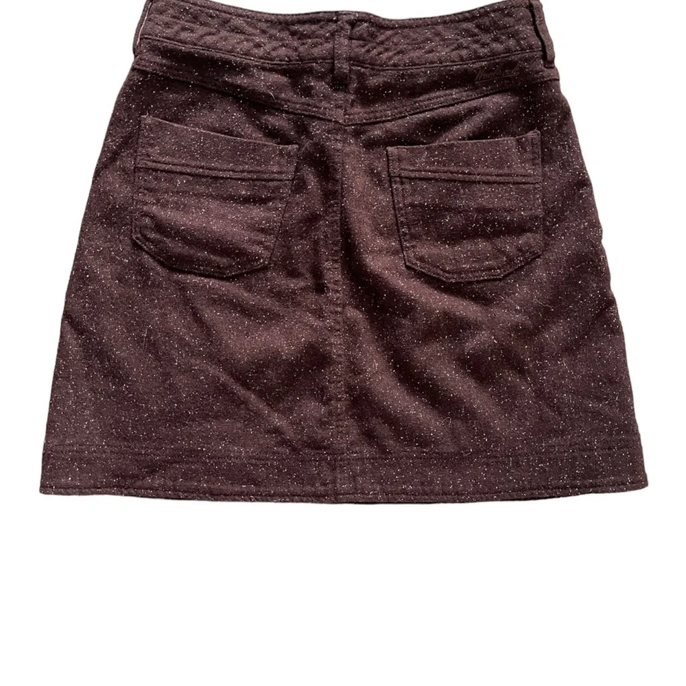 Woolrich Womens Skirt Sz 4 Brown Textured Wool Short Bottoms - Picture 3 of 11